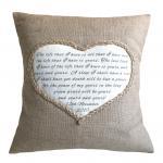 Personalised Heart Pillow Cover