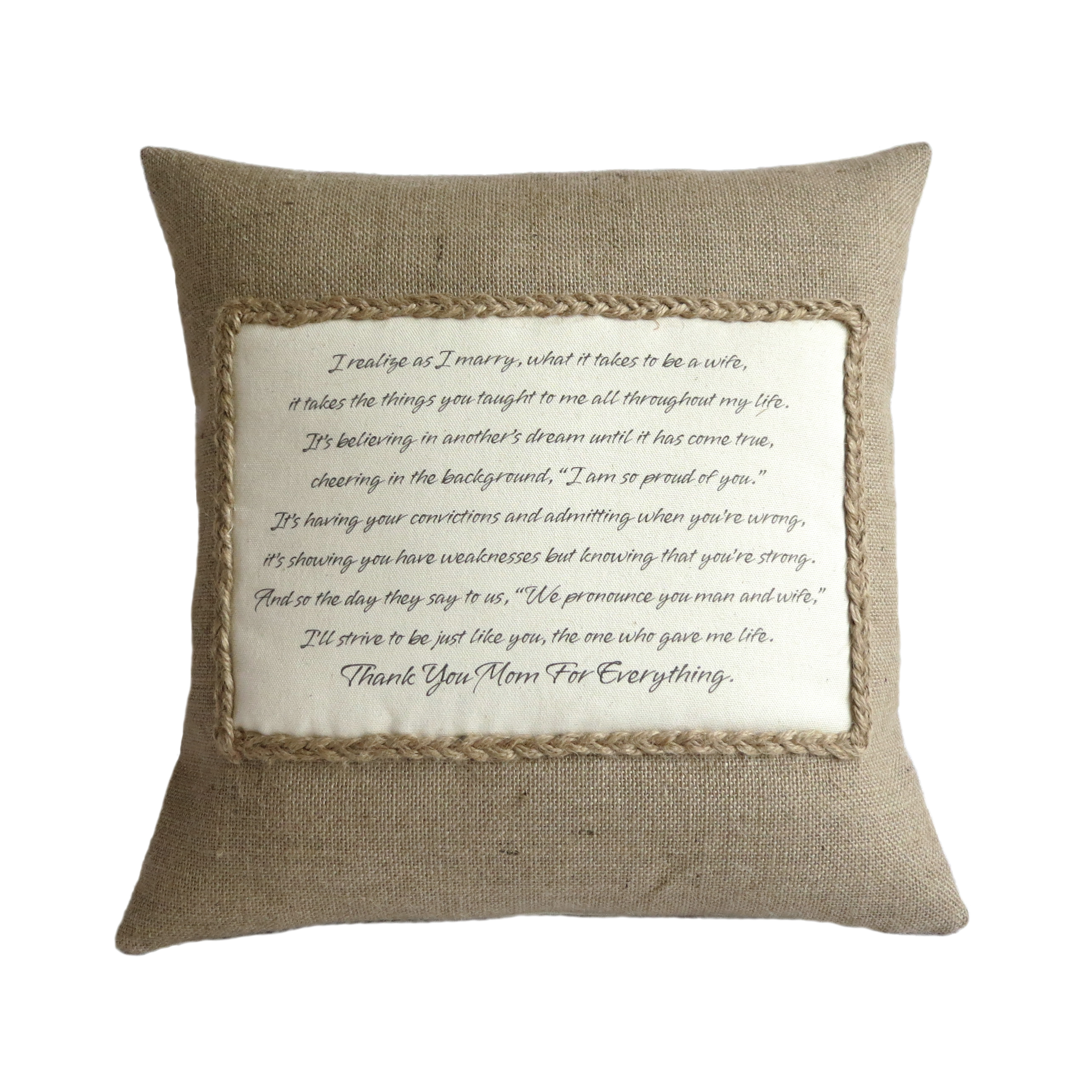 Personalised Poem Pillow Cover on Luulla